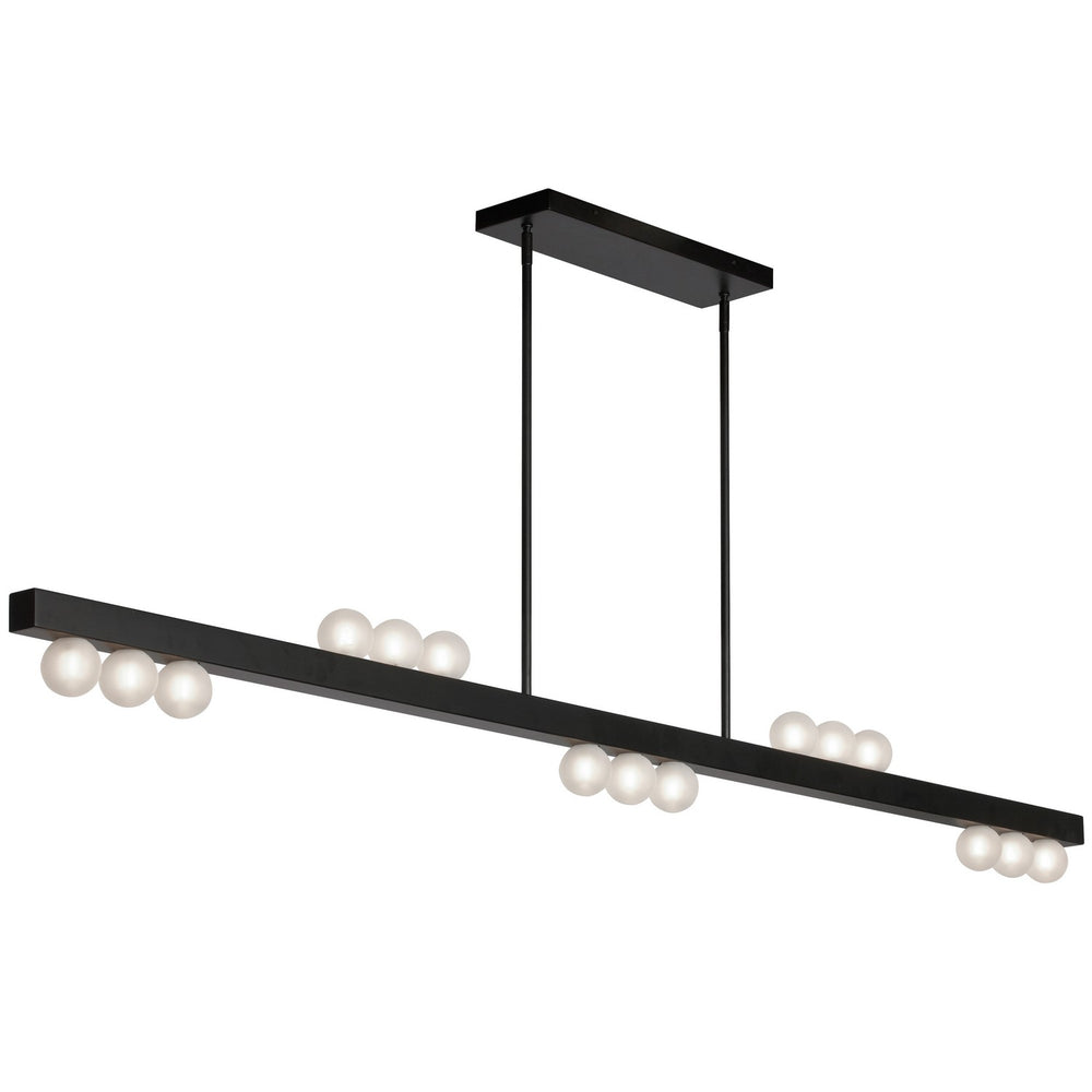 Dainolite Canada - 15 Light Pendant - Raleigh - Matte Black- Union Lighting Luminaires Decor