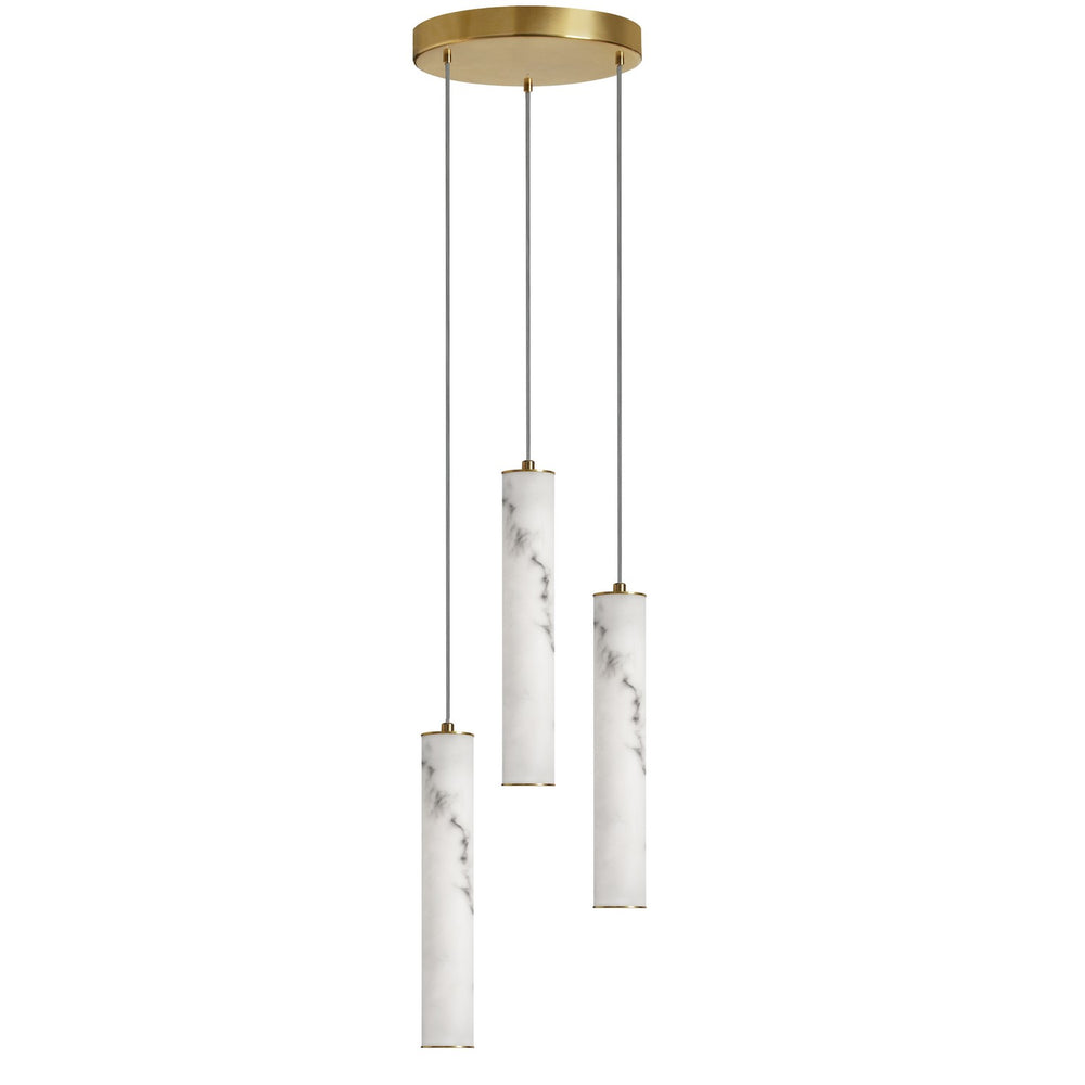 Dainolite Canada - Three Light Pendant - Reuben - White- Union Lighting Luminaires Decor