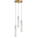 Dainolite Canada - Three Light Pendant - Reuben - White- Union Lighting Luminaires Decor
