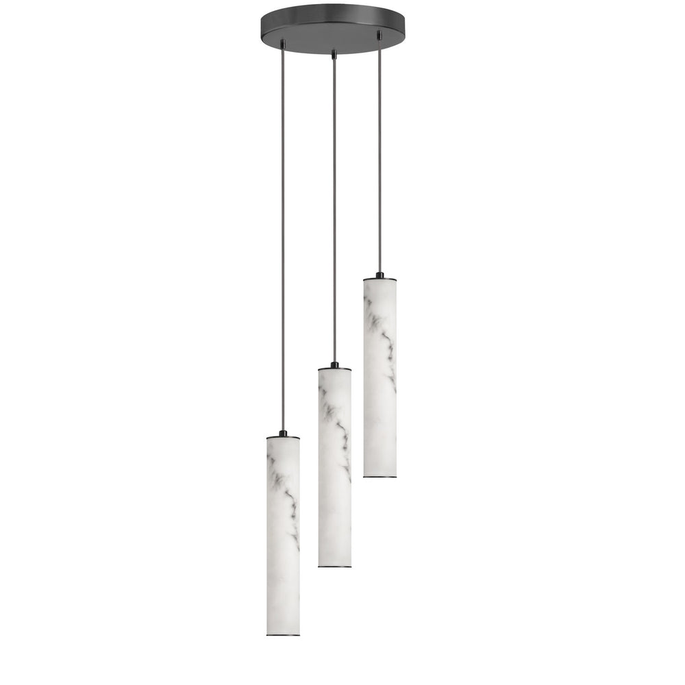 Dainolite Canada - Three Light Pendant - Reuben - White- Union Lighting Luminaires Decor