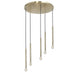 Dainolite Canada - Five Light Pendant - Sanya - Aged Brass- Union Lighting Luminaires Decor