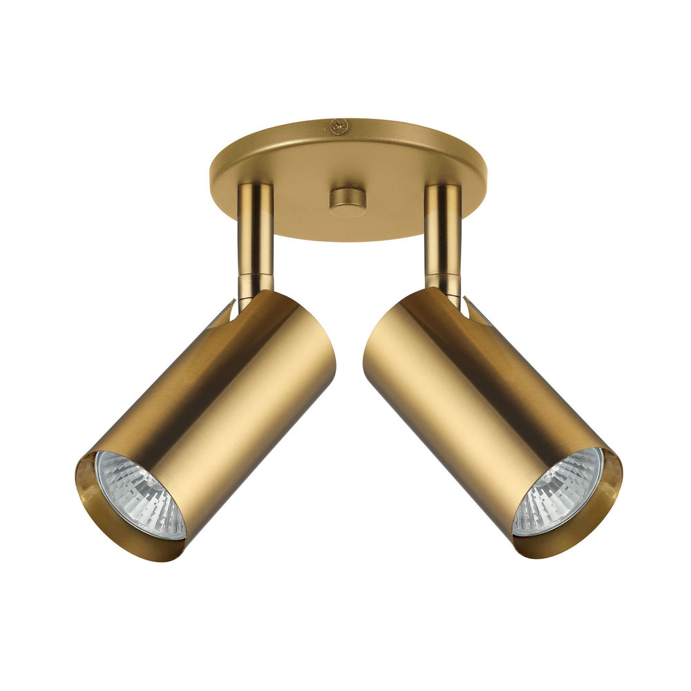 Dainolite Canada - Two Light Spotlight - Stanly - Aged Brass- Union Lighting Luminaires Decor