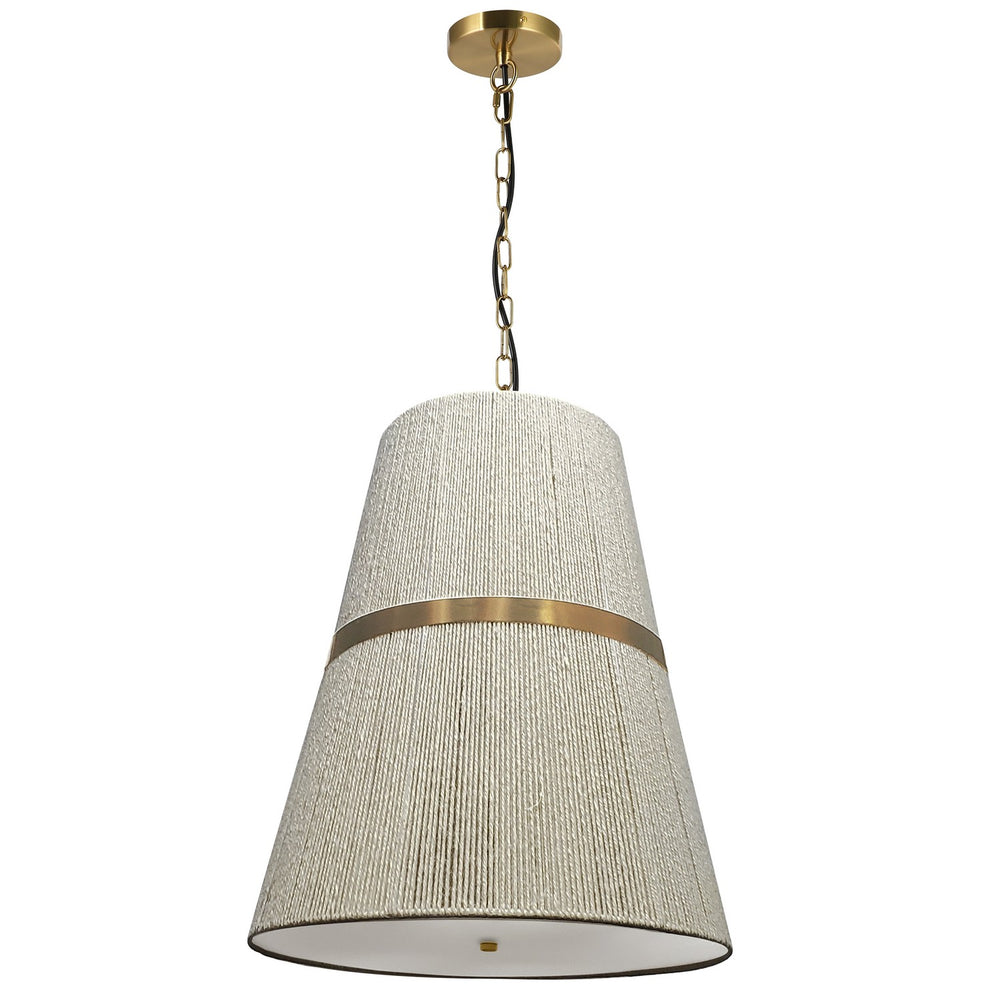 Dainolite Canada - Three Light Pendant - Sylvie - White- Union Lighting Luminaires Decor