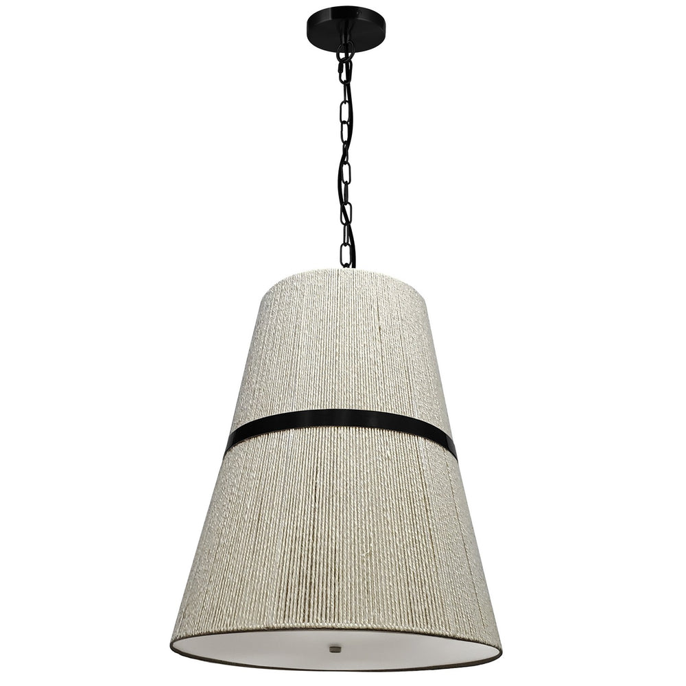 Dainolite Canada - Three Light Pendant - Sylvie - White- Union Lighting Luminaires Decor