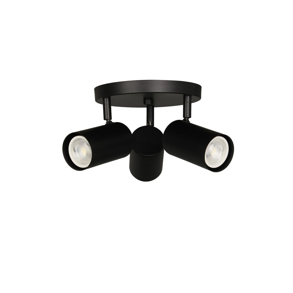 Dainolite Canada - Three Light Spot Light - Taylor - Matte Black- Union Lighting Luminaires Decor