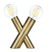 Dainolite Canada - Two Light Table Lamp - Temora - Aged Brass- Union Lighting Luminaires Decor