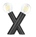 Dainolite Canada - Two Light Table Lamp - Temora - Matte Black- Union Lighting Luminaires Decor