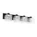 Dainolite Canada - Four Light Vanity - Veda - Matte Black- Union Lighting Luminaires Decor