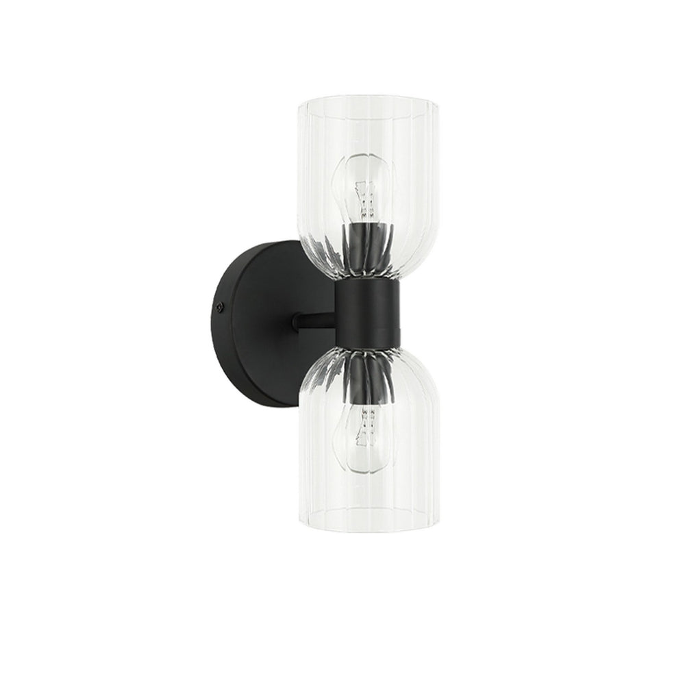 Dainolite Canada - Two Light Wall Sconce - Vienna - Matte Black- Union Lighting Luminaires Decor