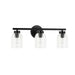 Dainolite Canada - Three Light Vanity - Vienna - Matte Black- Union Lighting Luminaires Decor