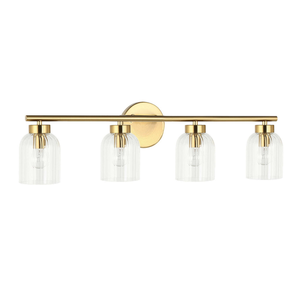 Dainolite Canada - Four Light Vanity - Vienna - Aged Brass- Union Lighting Luminaires Decor