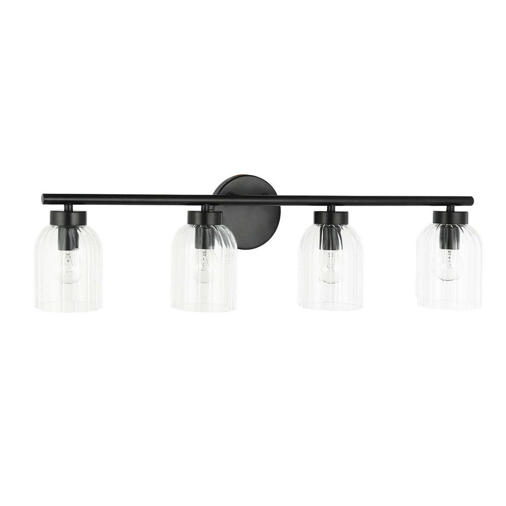 Dainolite Canada - Four Light Vanity - Vienna - Matte Black- Union Lighting Luminaires Decor