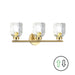 Dainolite Canada - Three Light Vanity - Vallora - Aged Brass- Union Lighting Luminaires Decor