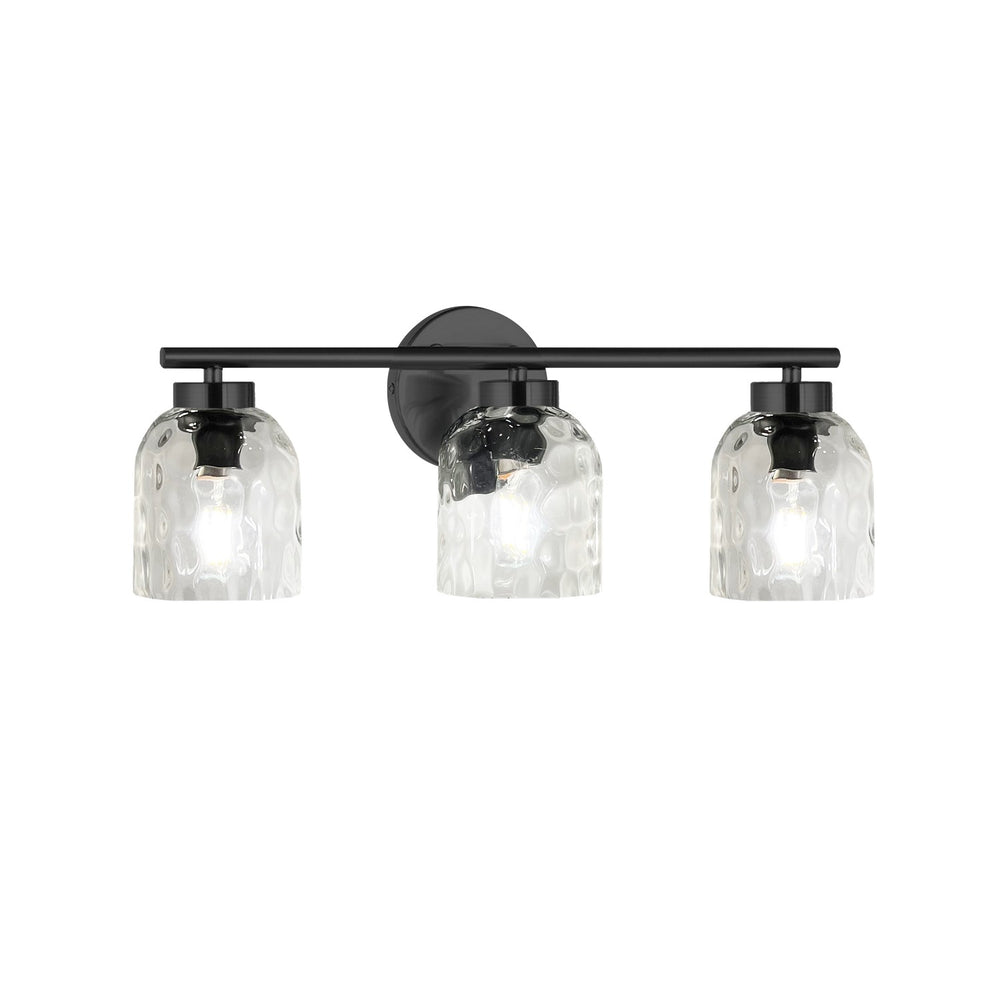 Dainolite Canada - Three Light Vanity - Vallora - Matte Black- Union Lighting Luminaires Decor