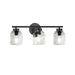 Dainolite Canada - Three Light Vanity - Vallora - Matte Black- Union Lighting Luminaires Decor