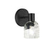 Dainolite Canada - One Light Wall Sconce - Vallora - Matte Black- Union Lighting Luminaires Decor