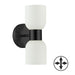 Dainolite Canada - Two Light Wall Sconce - Vonda - Matte Black- Union Lighting Luminaires Decor