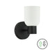 Dainolite Canada - One Light Wall Sconce - Vonda - Matte Black- Union Lighting Luminaires Decor