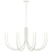 Dainolite Canada - Eight Light Chandelier - Wand - Sandy White- Union Lighting Luminaires Decor