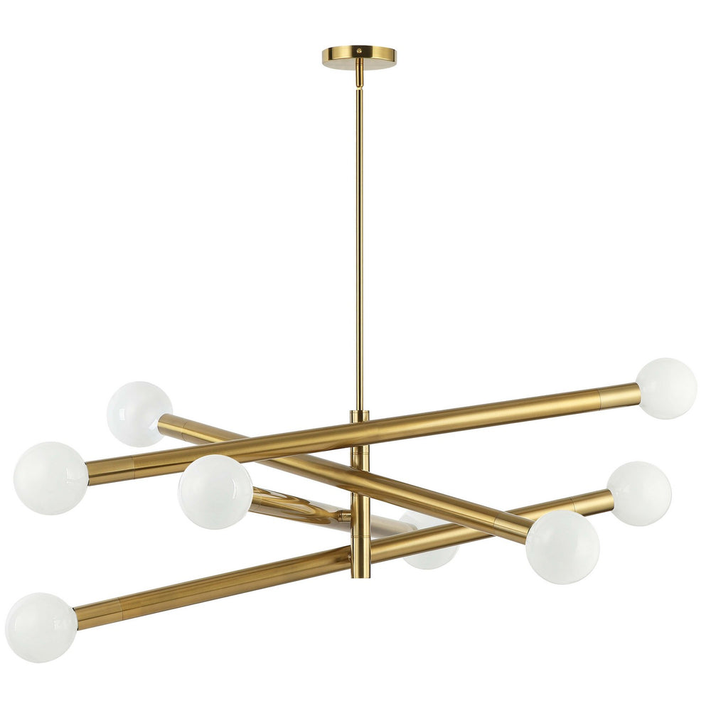 Dainolite Canada - Eight Light Pendant - Wand - Aged Brass- Union Lighting Luminaires Decor