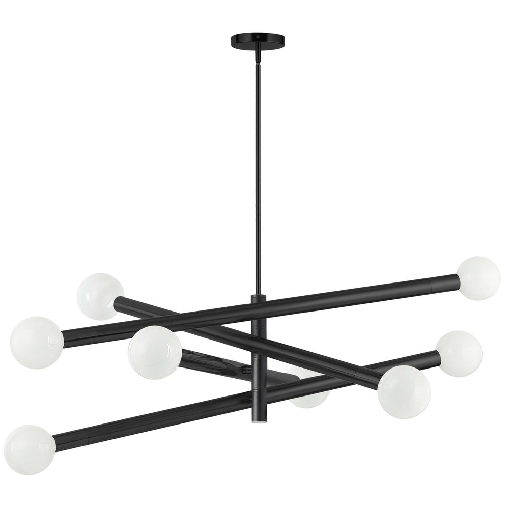 Dainolite Canada - Eight Light Pendant - Wand - Matte Black- Union Lighting Luminaires Decor