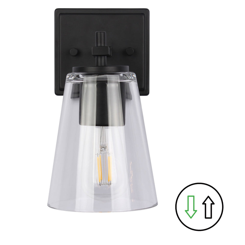 Dainolite Canada - One Light Wall Sconce - Wenda - Clear- Union Lighting Luminaires Decor