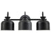 Dainolite Canada - Three Light Vanity - Wrigley - Matte Black- Union Lighting Luminaires Decor