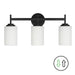 Dainolite Canada - Three Light Vanity - Wynona - Opal White- Union Lighting Luminaires Decor
