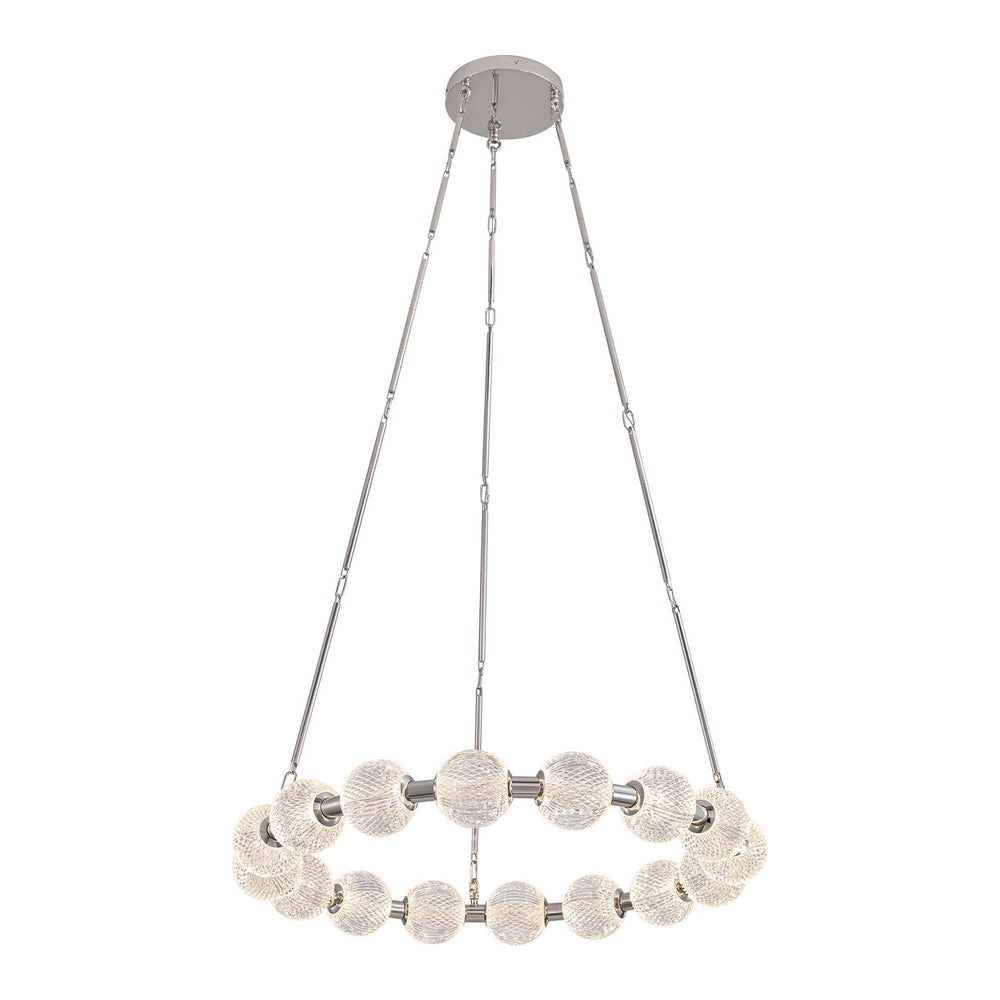 Alora Canada - LED Chandelier - Marni - Polished Nickel- Union Lighting Luminaires Decor