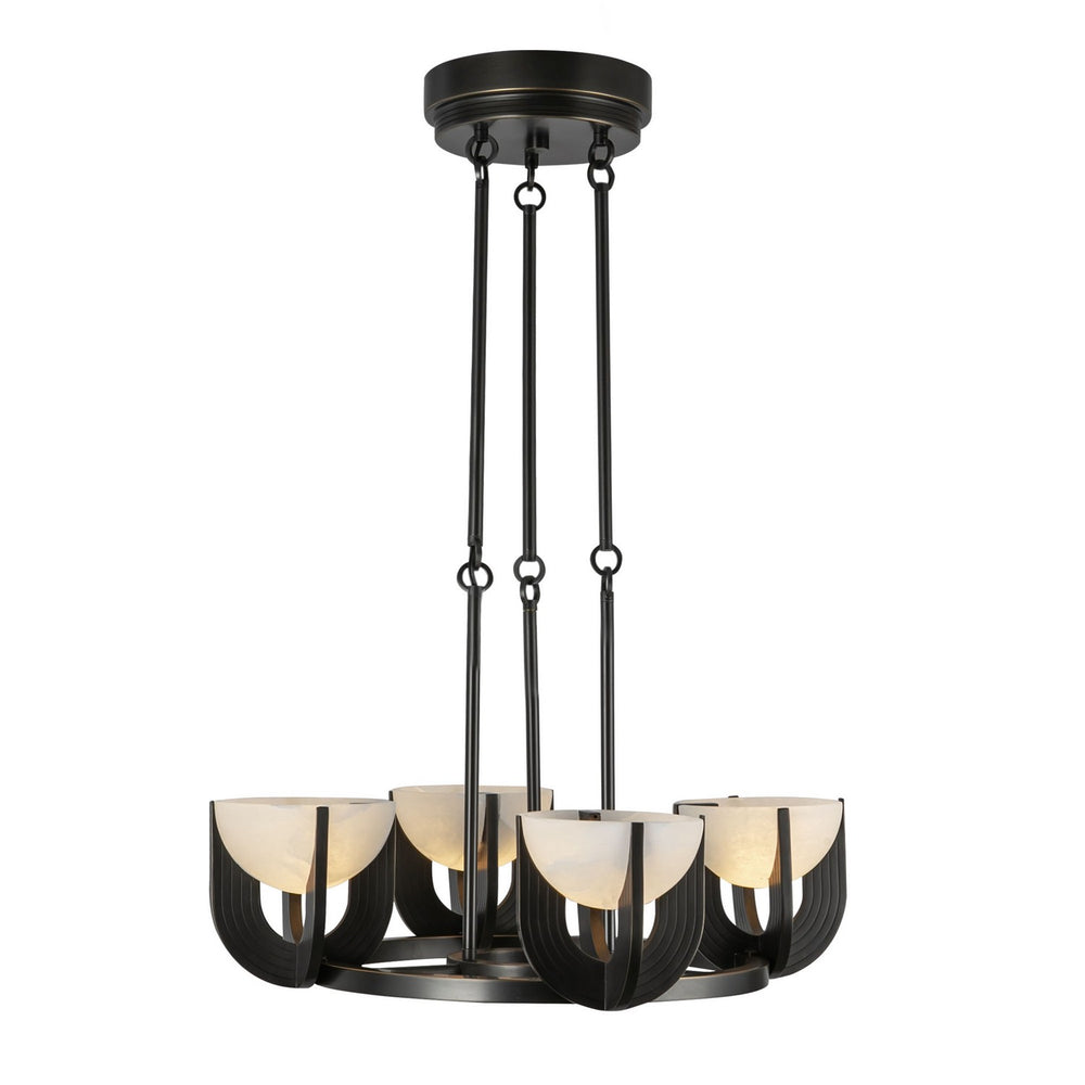 Alora Canada - LED Chandelier - Colette - Urban Bronze/Alabaster- Union Lighting Luminaires Decor