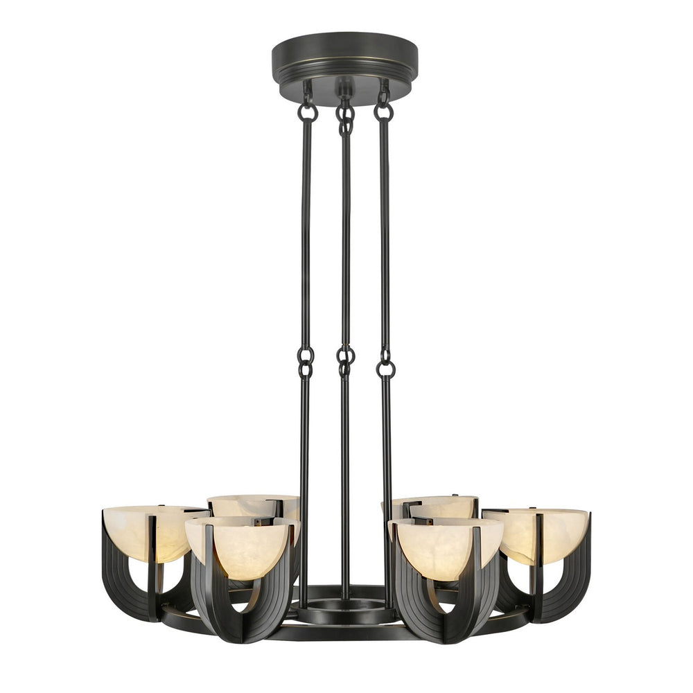 Alora Canada - LED Chandelier - Colette - Urban Bronze/Alabaster- Union Lighting Luminaires Decor