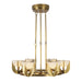 Alora Canada - LED Chandelier - Colette - Vintage Brass/Alabaster- Union Lighting Luminaires Decor