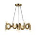 Alora Canada - Eight Light Chandelier - Sadie - Brushed Gold- Union Lighting Luminaires Decor