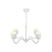 Alora Canada - Four Light Chandelier - Effie - Antique White/Opal Glass- Union Lighting Luminaires Decor