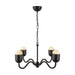 Alora Canada - Four Light Chandelier - Effie - Matte Black/Opal Glass- Union Lighting Luminaires Decor