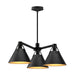 Alora Canada - Three Light Chandelier - Archer - Matte Black- Union Lighting Luminaires Decor