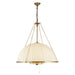 Alora Canada - Four Light Chandelier - Crosby - Brushed Gold- Union Lighting Luminaires Decor