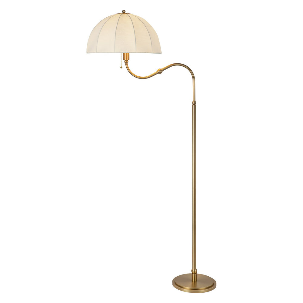Alora Canada - One Light Floor Lamp - Crosby - Brushed Gold- Union Lighting Luminaires Decor