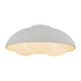Alora Canada - Three Light Flush Mount - Robyn - Antique White/Opal Glass- Union Lighting Luminaires Decor