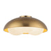 Alora Canada - Three Light Flush Mount - Robyn - Brushed Gold/Opal Glass- Union Lighting Luminaires Decor