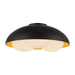 Alora Canada - Three Light Flush Mount - Robyn - Matte Black/Opal Glass- Union Lighting Luminaires Decor