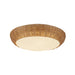 Alora Canada - Three Light Flush Mount - Merida - Rattan- Union Lighting Luminaires Decor