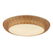 Alora Canada - Three Light Flush Mount - Merida - Rattan- Union Lighting Luminaires Decor