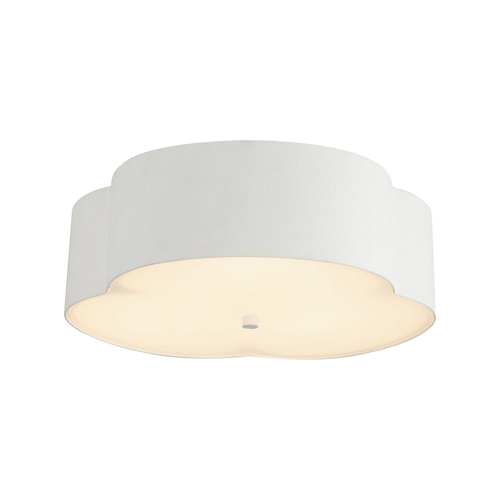 Alora Canada - Three Light Flush Mount - Adella - Antique White- Union Lighting Luminaires Decor