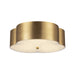 Alora Canada - Three Light Flush Mount - Adella - Brushed Gold- Union Lighting Luminaires Decor