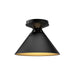 Alora Canada - One Light Flush Mount - Archer - Matte Black- Union Lighting Luminaires Decor