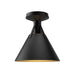 Alora Canada - One Light Flush Mount - Archer - Matte Black- Union Lighting Luminaires Decor