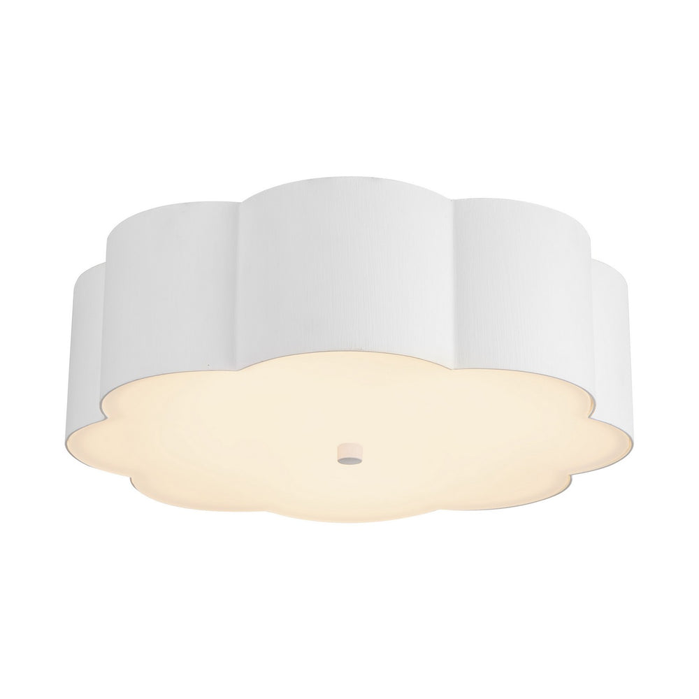 Alora Canada - Three Light Flush Mount - Blossom - Antique White- Union Lighting Luminaires Decor