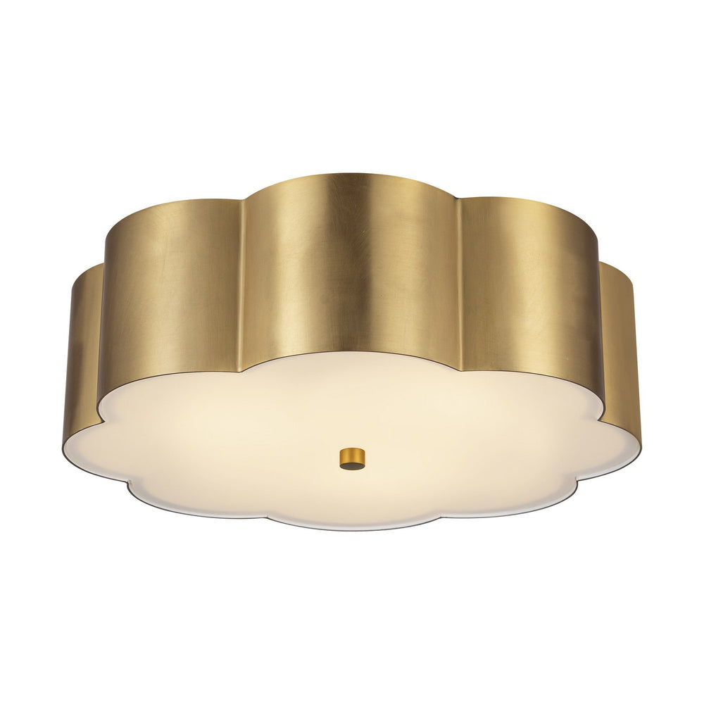 Alora Canada - Three Light Flush Mount - Blossom - Brushed Gold- Union Lighting Luminaires Decor