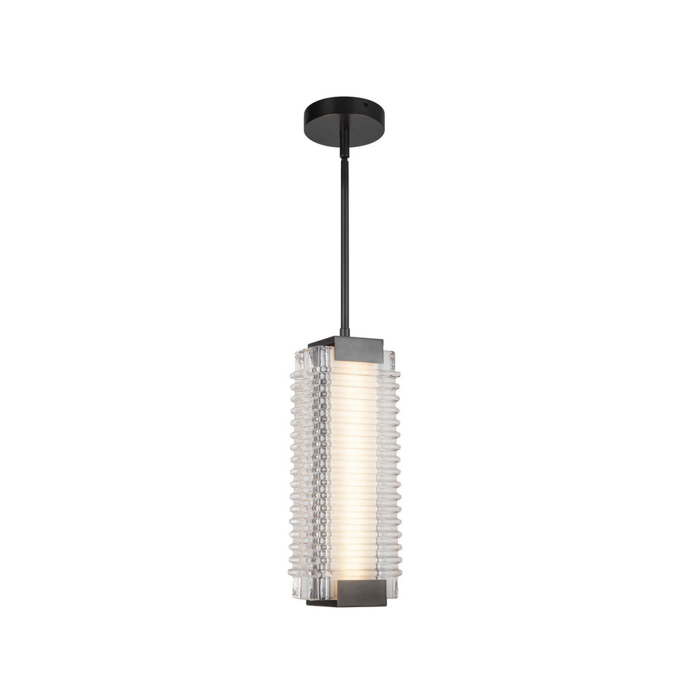 Alora Canada - LED Pendant - Alai - Urban Bronze/Ribbed Glass- Union Lighting Luminaires Decor
